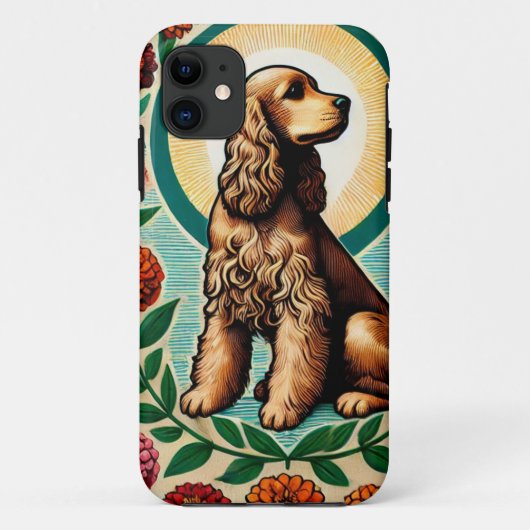 コッカースパニエル犬 Case-Mate iPhoneケース (裏面)