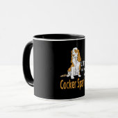 コッカースパニエル犬 | Cockerを使った人生の方が良い マグカップ (正面左)