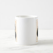 コッカースパニエル犬(Parti)絵画ズ – オリジナルドッグアート コーヒーマグカップ (中央)