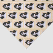 コッカースパニエル犬(Parti)絵画ズ – オリジナルドッグアート 薄葉紙 (詳細)