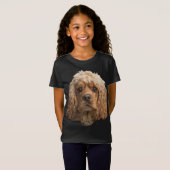 コッカースパニエル犬 Tシャツ (正面フル)
