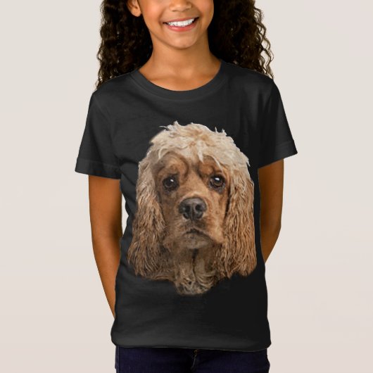 コッカースパニエル犬 Tシャツ (正面)
