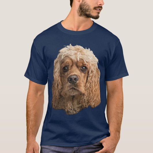 コッカースパニエル犬 Tシャツ (正面)