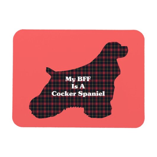 コッカースパニエル犬BFF マグネット (横)