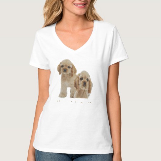 コッカースパニエル犬Tシャツ Tシャツ (正面)