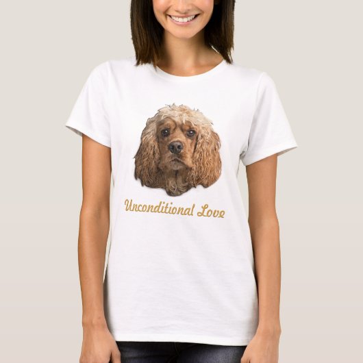 コッカースパニエル犬Tシャツ Tシャツ (正面)