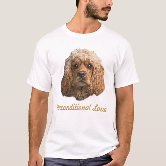 コッカースパニエル犬Tシャツ Tシャツ (正面)