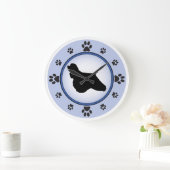 コッカースパニエル ラージ壁時計 (ホーム)