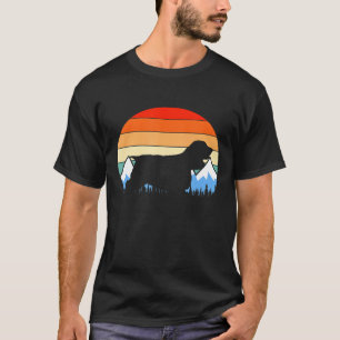 コッカースパニエル 犬 オーナー 山々 レトロ Tシャツ