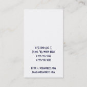 コッカー・スパニエル犬 名刺 (裏面)