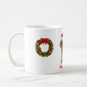 コッカー・スパニエル クリスマスコーヒーマグ コーヒーマグカップ (左)
