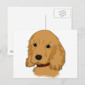 コッカー・スパニエル ポストカード (正面/裏面)