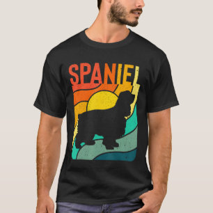 コッカー・スパニエル ヴィンテージ レトロ 犬 ペット ママ パパ Tシャツ