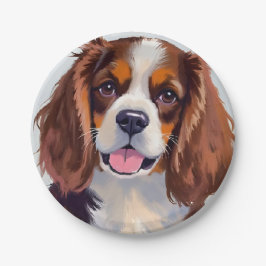 コッカー・スパニエル | 犬の絵画 ペット ペーパープレート