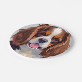 コッカー・スパニエル | 犬の絵画 ペット ペーパープレート (アングル)