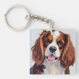 コッカー・スパニエル 犬の絵 ペット キーホルダー