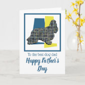 コッカー・スパニエル 犬 トリカラー 父の日 カード (黄色い花)