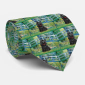 コッカー（黒） – ブリッジ ネクタイ (ロール)