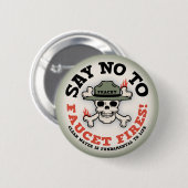 コックの火 缶バッジ (正面&裏面)