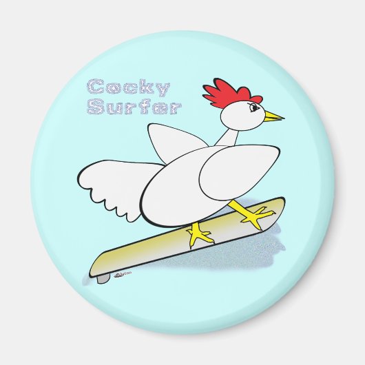コックサーファー マグネット (正面)