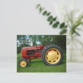 コックシュットトラクターモデル30 1952ヴィンテージ ポストカード (スタンド正面)