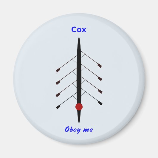 コックスを漕いで従う マグネット (正面)