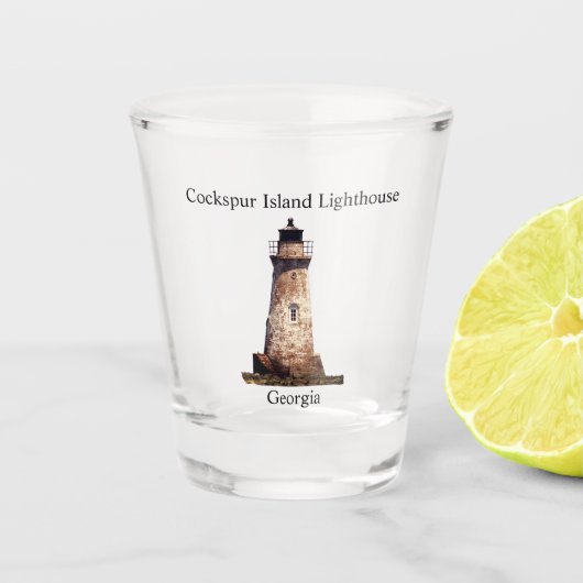 コックスパアイランドのライトハウスショットグラス ショットグラス (正面)