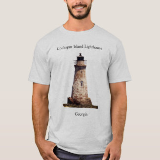 コックスパアイランドライトハウスシャツブラックレタリング Tシャツ