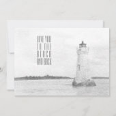 コックスパライトハウスウォーターカラーブライダルシャワー 招待状 (裏面)