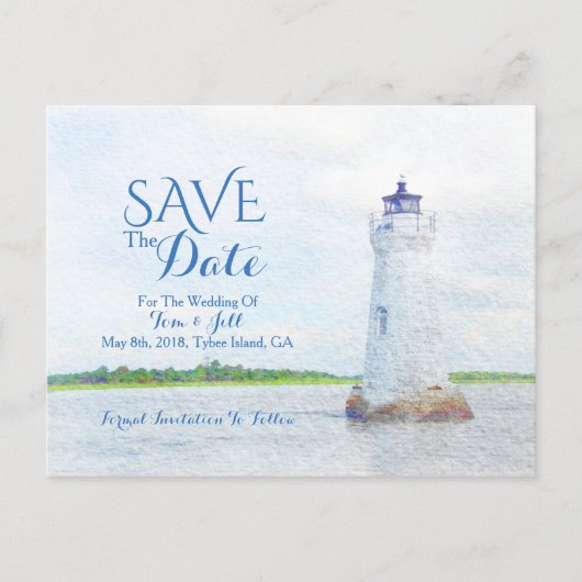 コックスパライトハウスウォーターカラー写真保存日 案内ポストカード (正面)