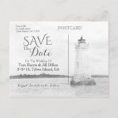 コックスパライトハウスウォーターカラー日付の保存 案内ポストカード (裏面)