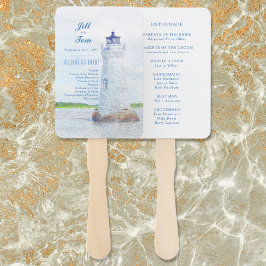 コックスパライトハウスウォーターカラー結婚式 プログラム ハンドファン