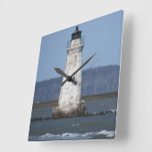 コックスパライトハウスクロック スクエア壁時計 (傾斜)