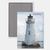 コックスパライトハウスタイビーアイランド，ジョージア マグネット (正面/裏面)