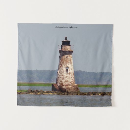 コックスパー島灯台のタペストリー タペストリー (正面(横))