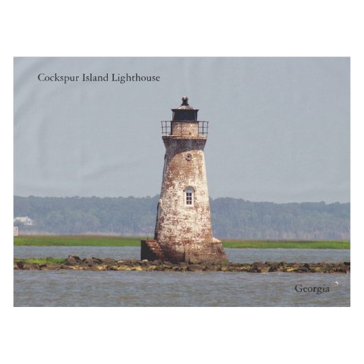 コックスパー島灯台のテーブルクロス テーブルクロス (正面(横))