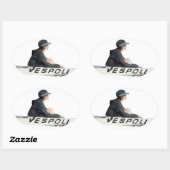 コックスワイン楕円ステッカー 楕円形シール (シート)