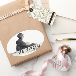 コックスワイン楕円ステッカー 楕円形シール