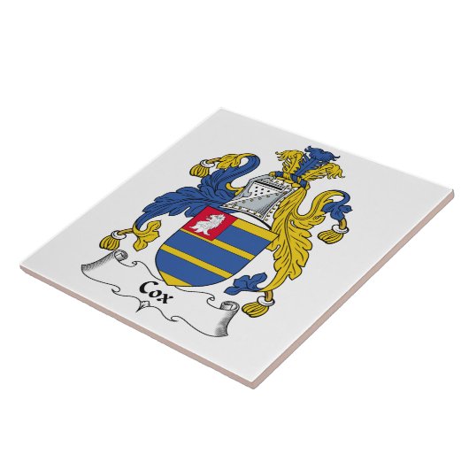 コックス家紋 タイル (側面)