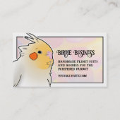 コックティエルバードブリーダーおもちゃソーシャルメディアQR 名刺 (正面)