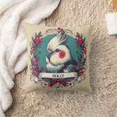 コックティエルペットバードネーム甘いビンテージクリスマス クッション (ブランケット)