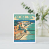 コックバーンタウンタークスアンドカイコスヴィンテージ ポストカード (スタンド正面)