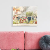 コックバーン提督の燃焼と略奪 キャンバスプリント (インサイチュ (リビング))