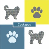 コックパウドグシルエット&ポーグリッド広場 シール (正面)