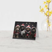 コックパプパイズクリスマスカード カード (黄色い花)