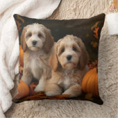 コックパプピーオータムデライトカボチャ クッション (ブランケット)