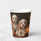 コックパプピーオータムデライトカボチャ 紙コップ (裏面)