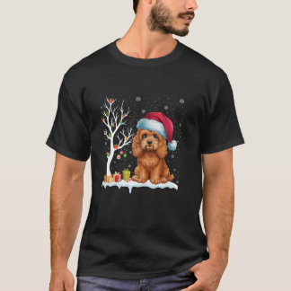 コックポウドグサンタハットフェスティバルツリーライトクリスマ Tシャツ