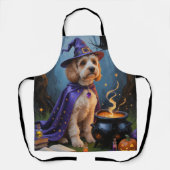 コックポウドッお洒落グハロウィン絵を描ズ エプロン (正面)