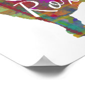 コックポパーソナライズされたー犬プリントポスター ポスター (角)